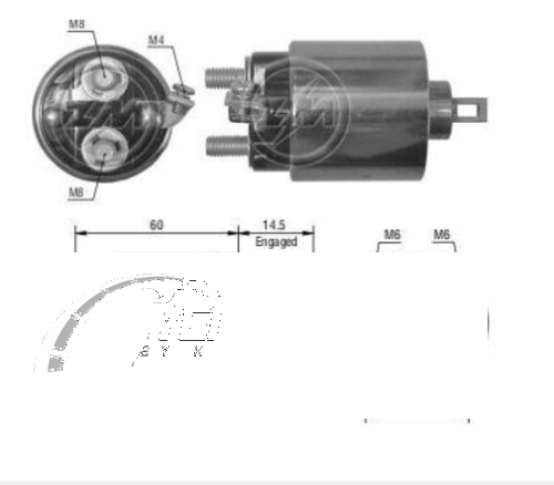 MARŞ OTOMATİĞİ HITACHI 12V OPEL COMBO\CORSA 1.7 2 ZM410, SNLS610Q, SH018,SH410, LUCAS SSL6011, Cargo 138170, Hitachi 211437613, 211497612, 